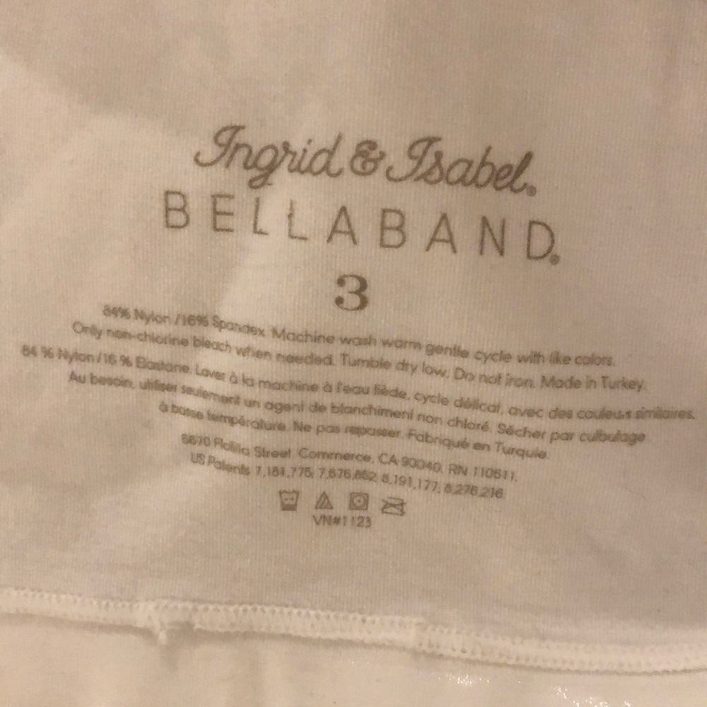 Ingrid and Isabel Belly Band Size 3